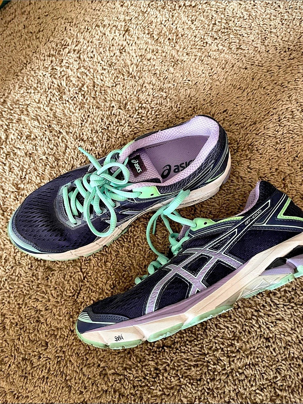 ASICS GT-1000 Women's Athletic Shoes Purple & Green